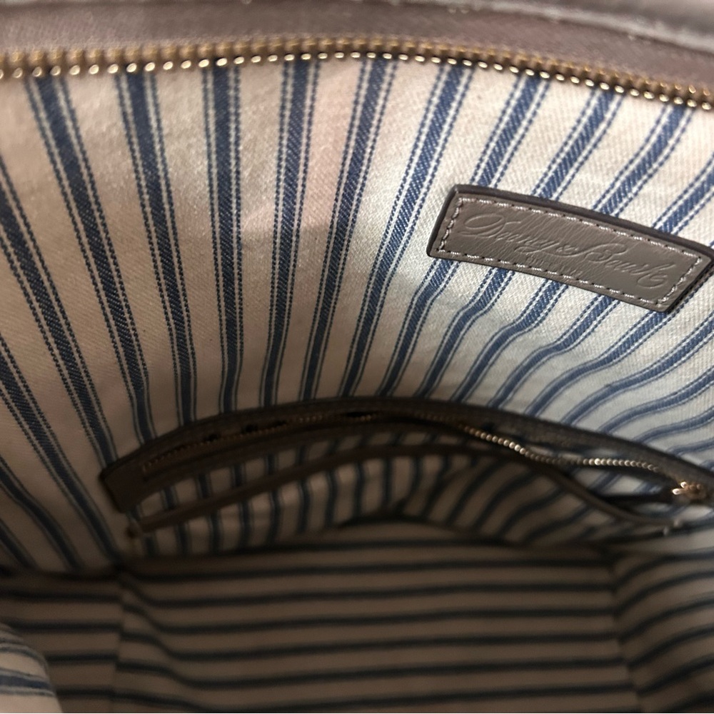 Dooney Bourke Tote.  Previously owned.   Camden Collection.   Taupe/Grey - Picture 7 of 16